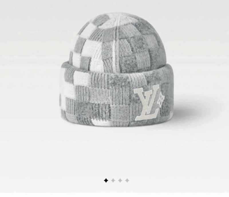 Louis Vuitton Gray Cap with Adjustable Crown and Dust-Bag Packaging