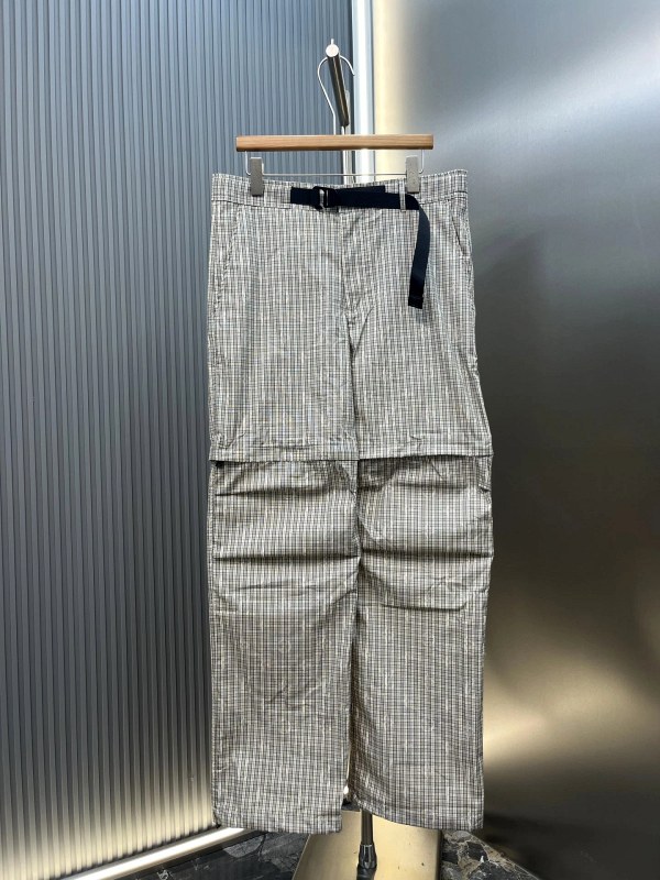 Louis Vuitton Monogram Check Convertible Pants With a Two-Way Wide-Leg or Cuffed Hem