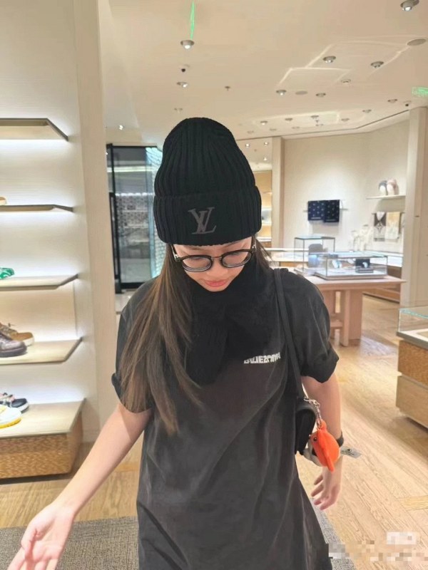 Louis Vuitton Gray Wool Knit Cap, Listed With a Dust Bag