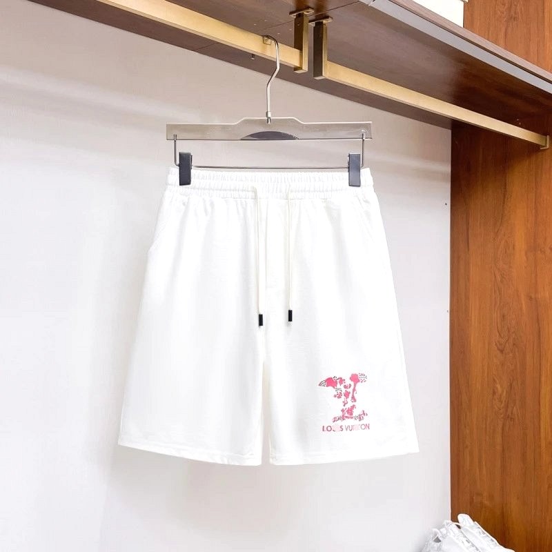 Louis Vuitton black knit-cotton shorts in a loose, mid-length cut