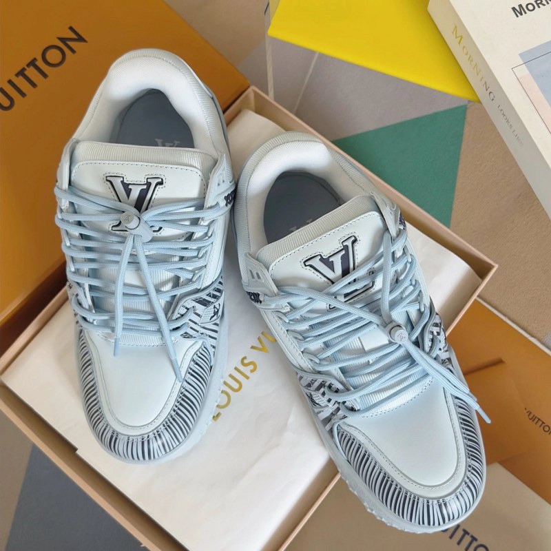 Louis Vuitton x Park Seo-Bo Trainer Maxi: a padded, chunky white sneaker that fits large