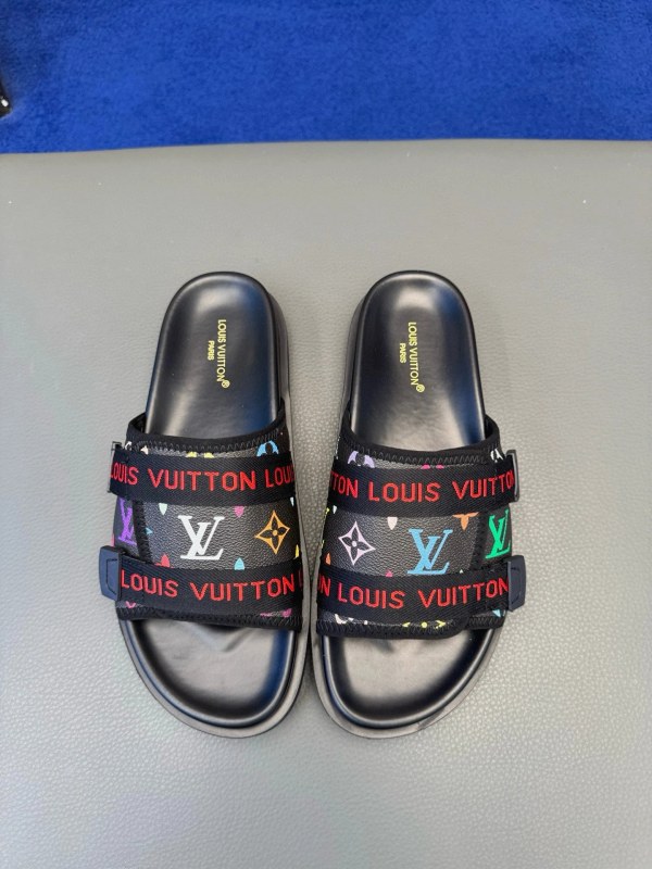 Louis Vuitton Gray Slides: A Casual Slip-On Listed in Sizes 40–45