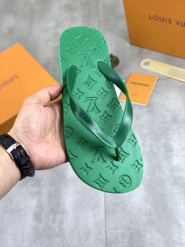 Louis Vuitton Gray Slides: Casual Mule in a Wide Listed Size Run and Multiple Colorways