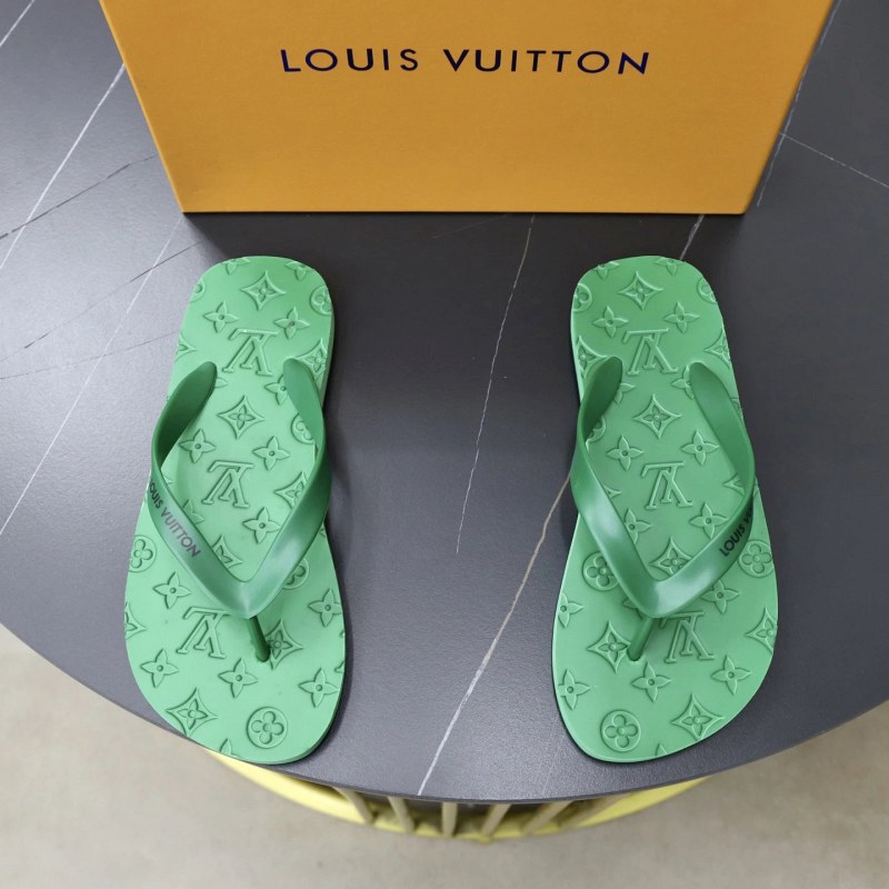 Louis Vuitton Green Slides: Summer Slip-Ons Listed in Sizes 35–45