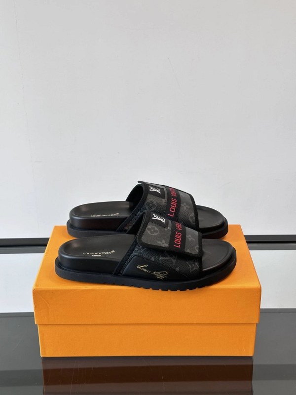 Louis Vuitton Mini Monogram Slide With a Wide Adjustable Velcro Strap