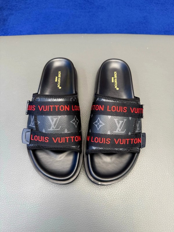 Louis Vuitton Gray Slides: A Casual Slip-On Listed in Sizes 40–45