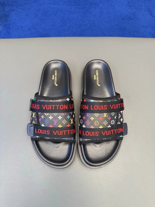 Louis Vuitton Gray Slides: Casual Slip-Ons Listed in Sizes 40–45