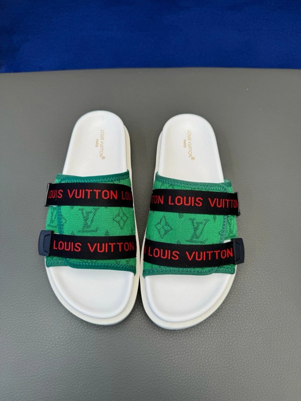 Louis Vuitton White Slides: Casual Summer Slip-Ons Listed in Sizes 40–45