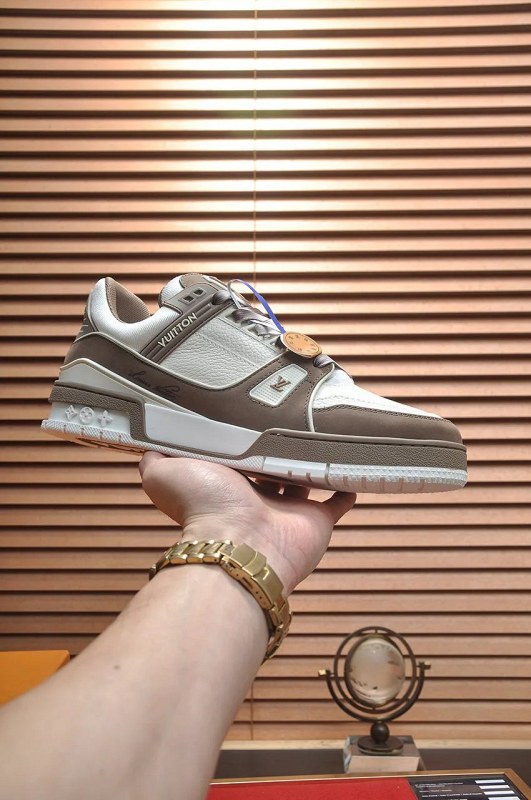 Louis Vuitton LV Trainer Maxi in Brown: the Oversized Trainer with a Padded Collar and Chunky Sole