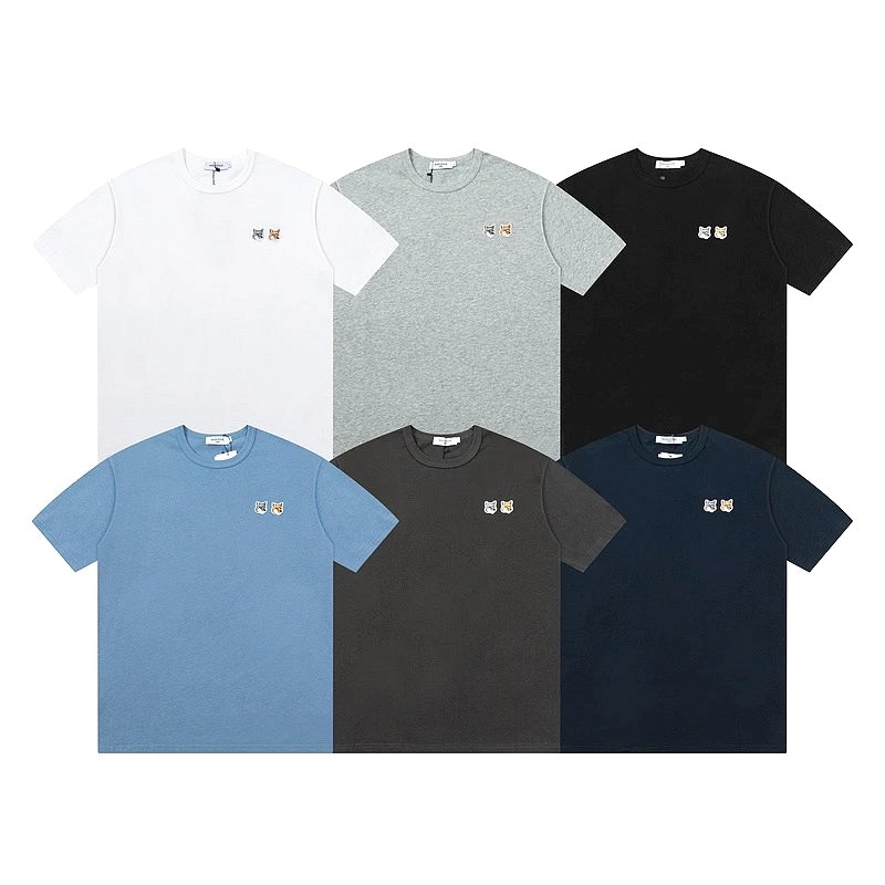 Maison Kitsune multicolor T-shirt collection