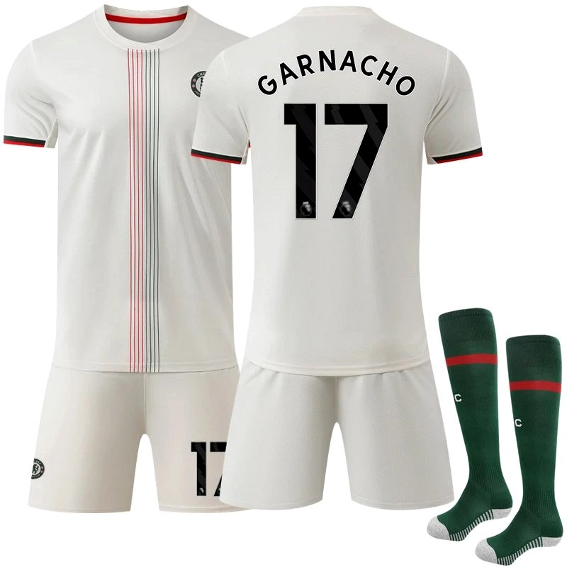 Manchester United Retro-Style Football Jersey in Polyester, Listed With Socks Across a Wide Unisex Size Run