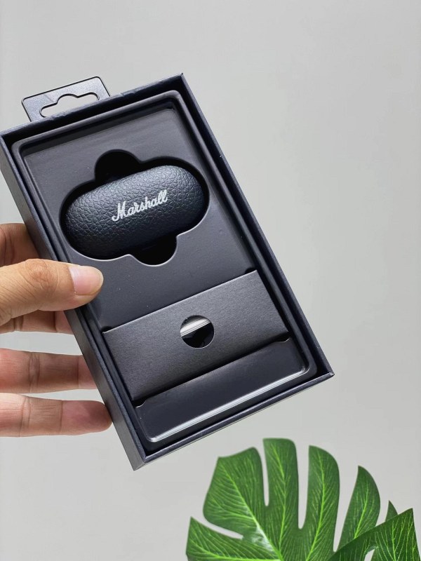 Marshall-Branded Black In-Ear Wireless Earbuds With Bluetooth 5.0 and a Private-Mold Shell