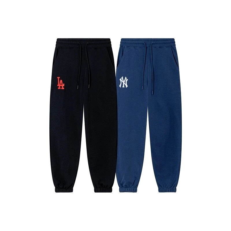 MLB Multicolor Sweatpants: Cropped Straight-Leg Cotton in Six Colorways