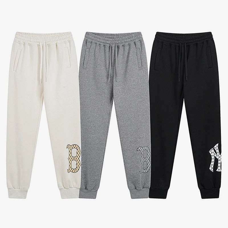 MLB Multicolor Sweatpants: Cotton Terry Straight-Leg in Three Colorways