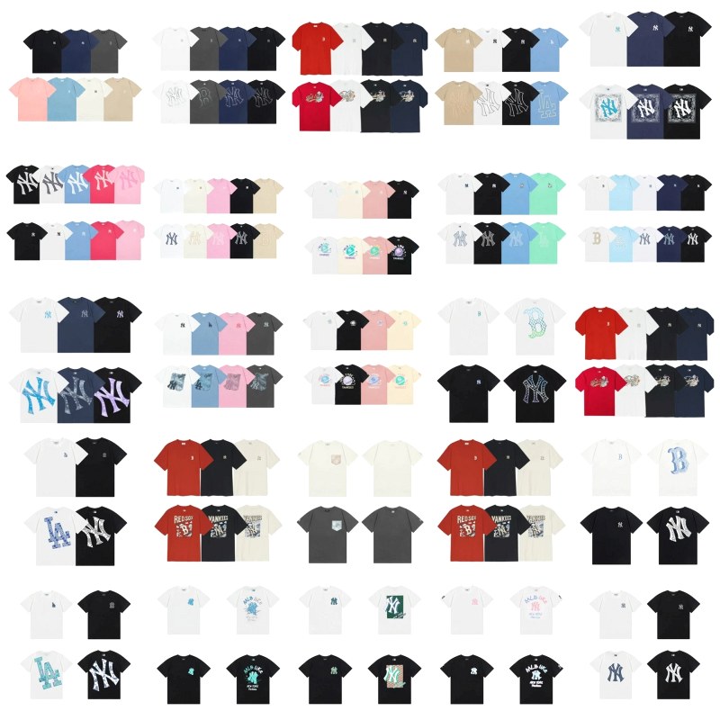 MLB Multicolor Graphic Tee Collection: 100% Cotton, 30+ Colorways, S–XXXL