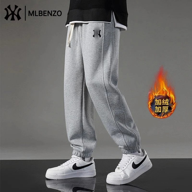 MLB Gray Sweatpants in Cotton With an Iron-Free Finish, Sizes M–5XL