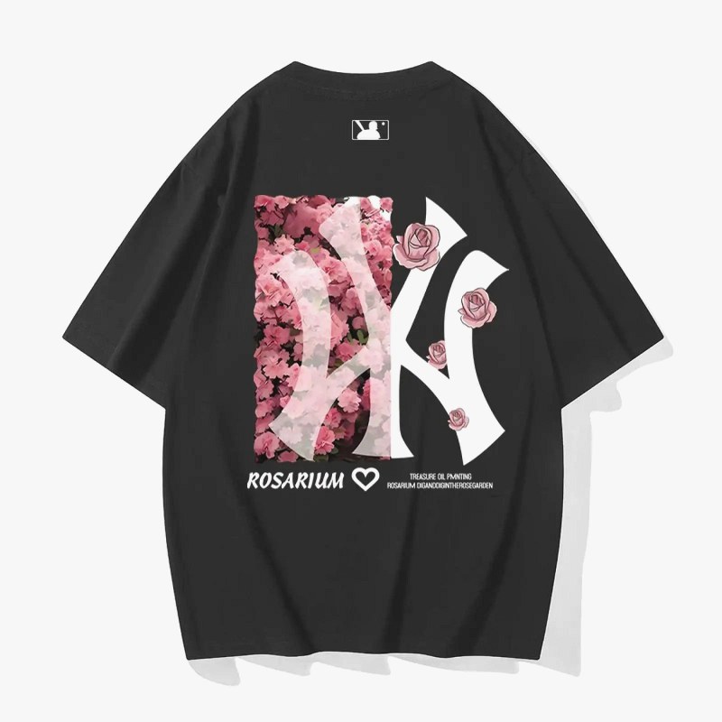 MLB Rose Graphic Tee in a Loose Summer Fit, Sized S–4XL