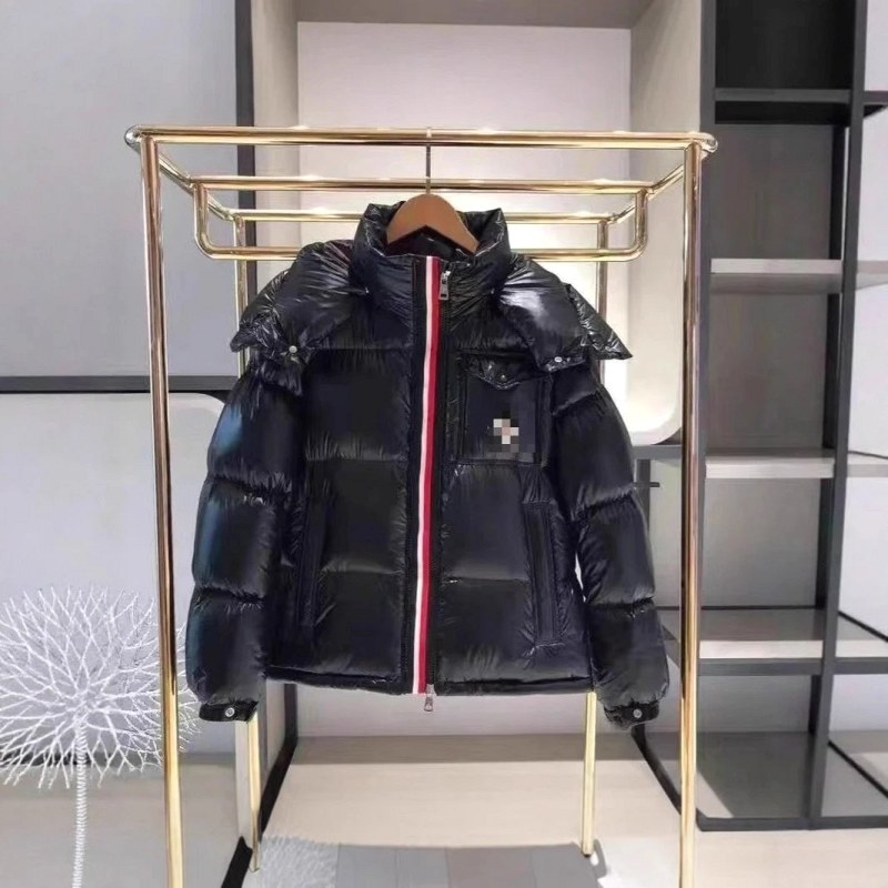 Moncler Navy Hooded Puffer: 600 Fill Power Duck Down, Fitted Cut, Sizes L–4XL
