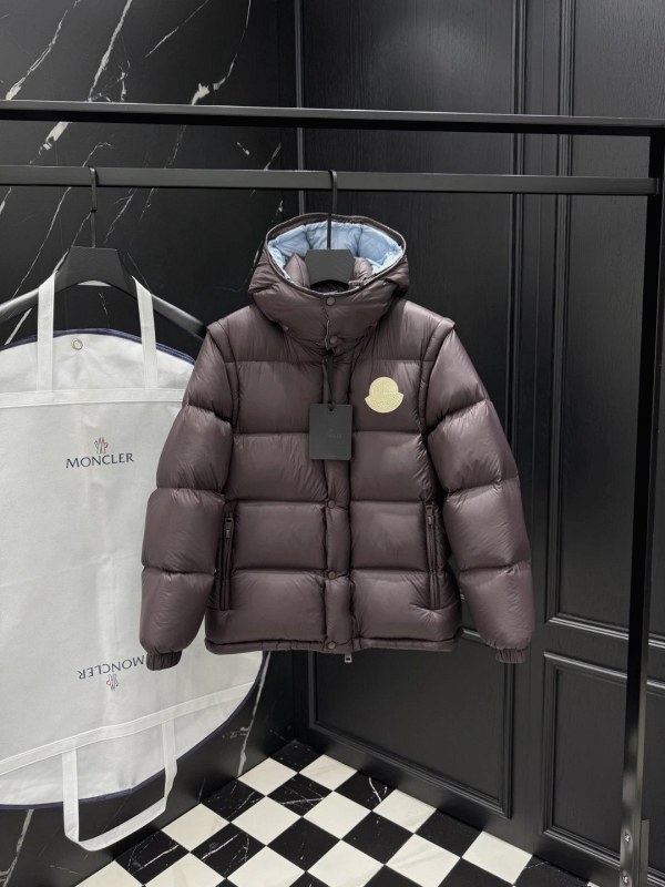 Moncler Purple Puffer With a Detachable Vest, Unisex to 3XL