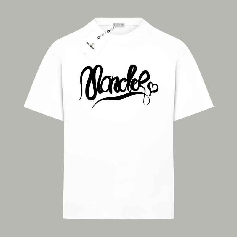 Moncler snake-year print T-shirt in 260G double-yarn cotton