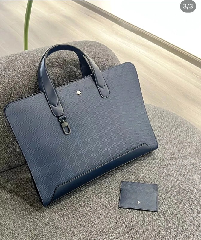 Montblanc bag in leather with water-resistant finish