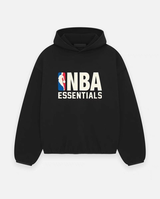 NBA-Branded Hoodie in a Relaxed, Boxy Streetwear Cut with 460g Cotton Fleece
