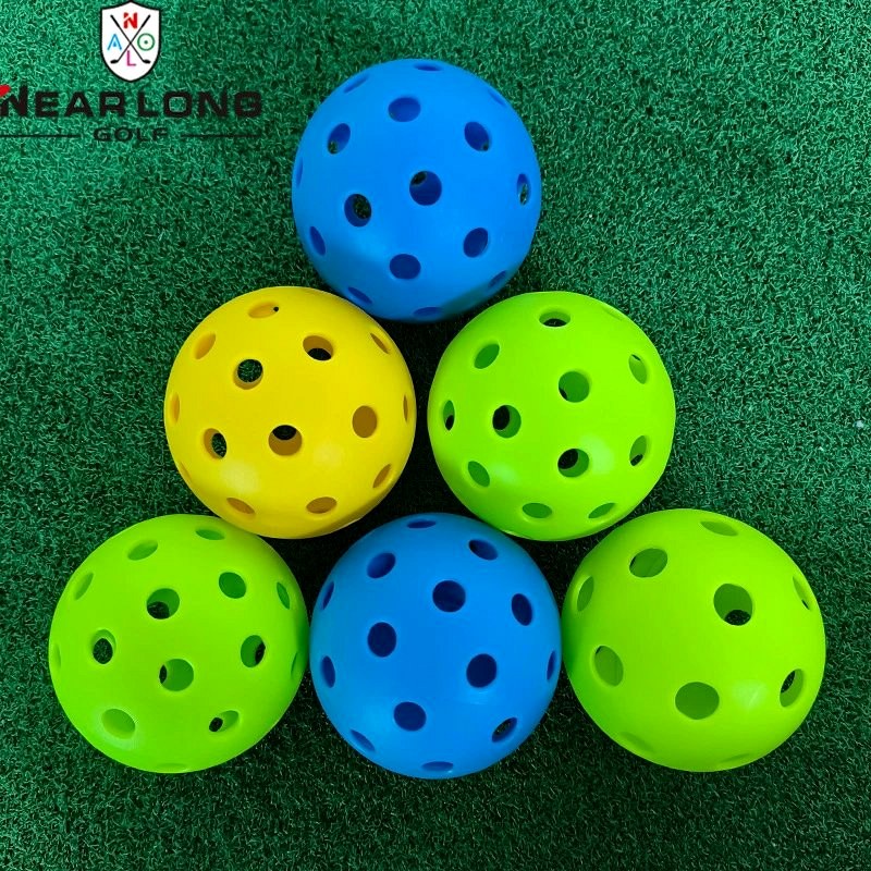 Nearlong Golf 40-Hole TPE Practice Ball Collection in Six Neon Colors