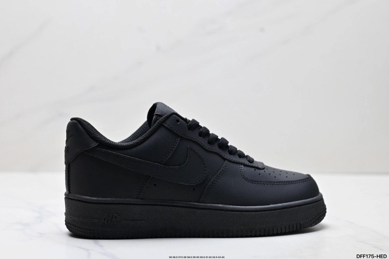 Nike Air Force 1 '07 Low-Top in All Black: A Roomy Classic That Runs Half a Size Large