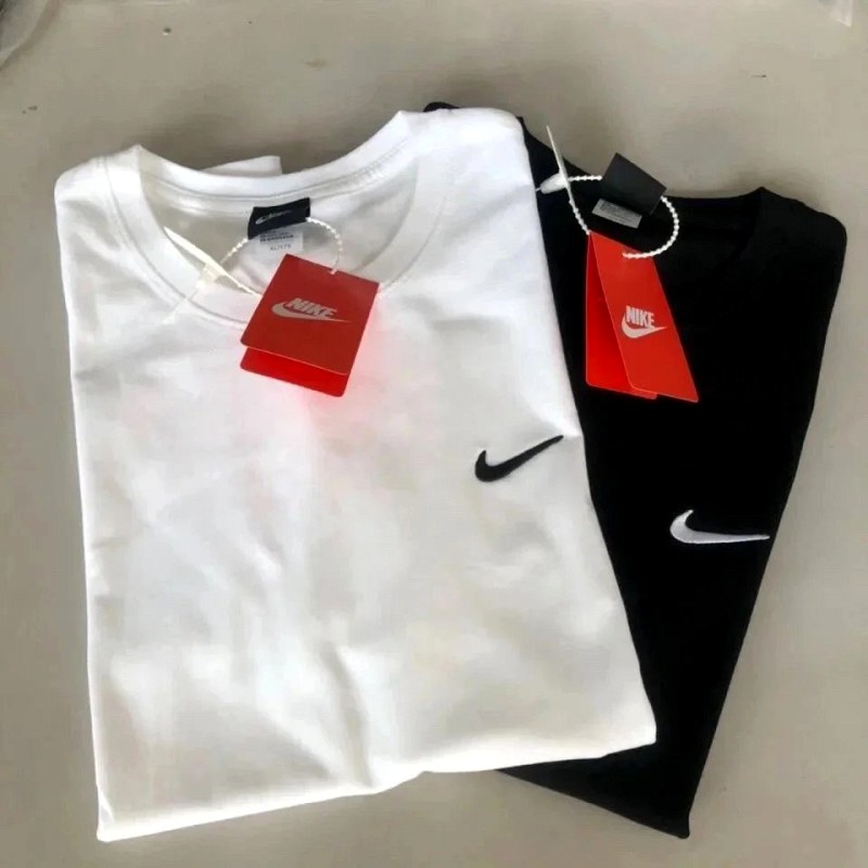 Nike Multicolor Cotton Crew Tee, 250g Pure Cotton with Small-Swoosh Embroidery