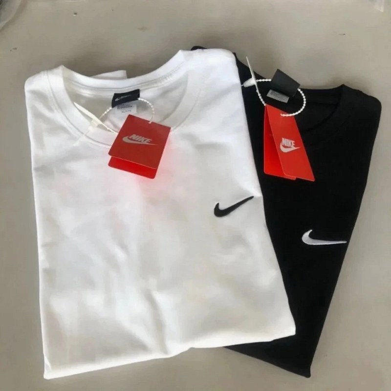 Nike Multicolor Cotton Crew Tee Collection with Embroidered Swoosh Colourways