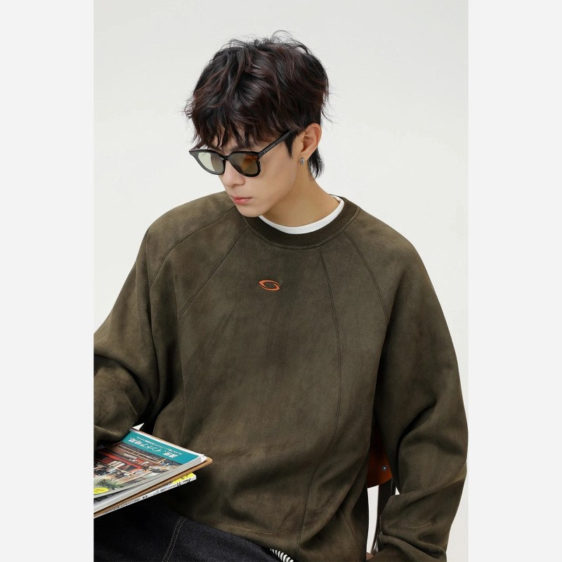 Oakley Polyester Pullover Sweater in a Loose Cut, 301–350 gsm, Fall Casual