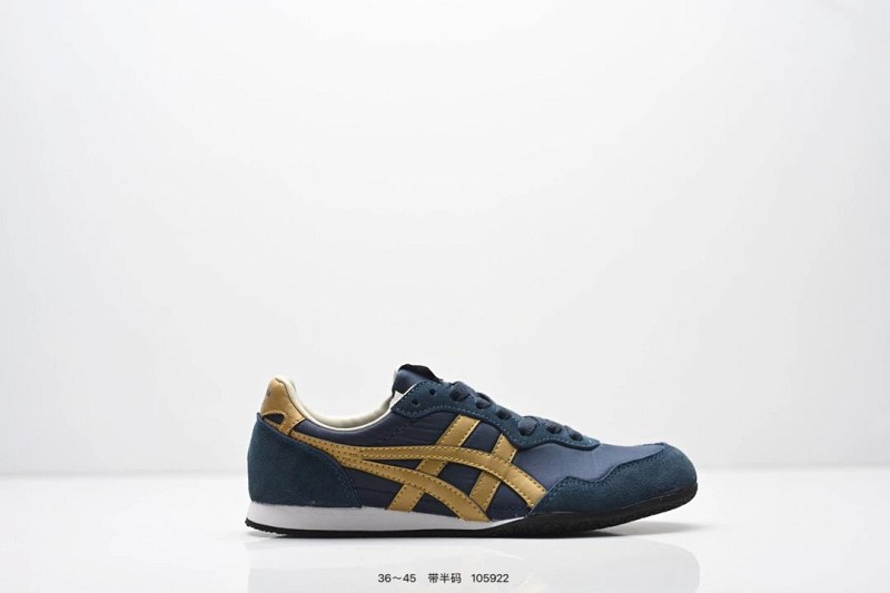 Onitsuka Tiger Mexico 66 in navy — a light retro sneaker with a thin, flexible sole