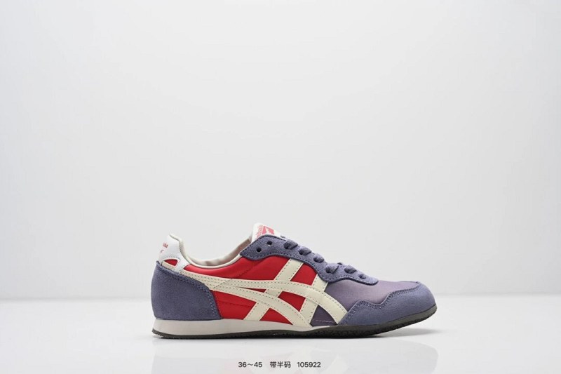 Onitsuka Tiger low-profile retro sneaker in purple with a thin Solyte midsole