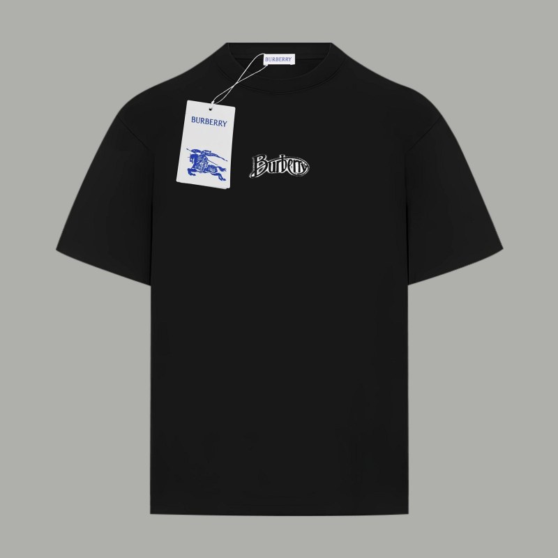 Palm Angels Black Oversized Crewneck Tee in 280G Double-Yarn Cotton