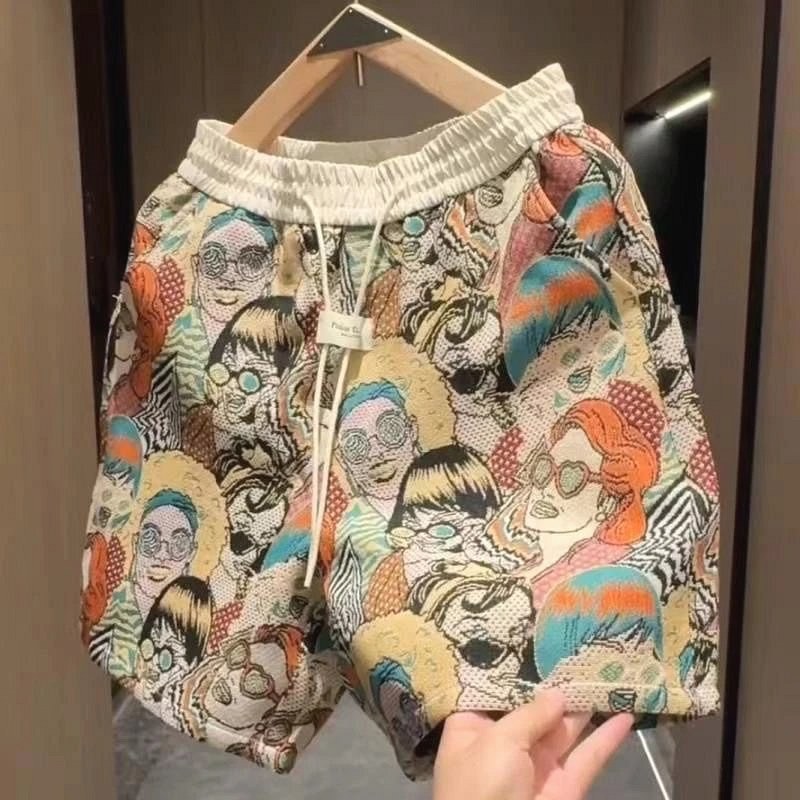 Palm Angels Everyday Shorts: Wrinkle-Free Polyester in a Loose Five-Point Cut