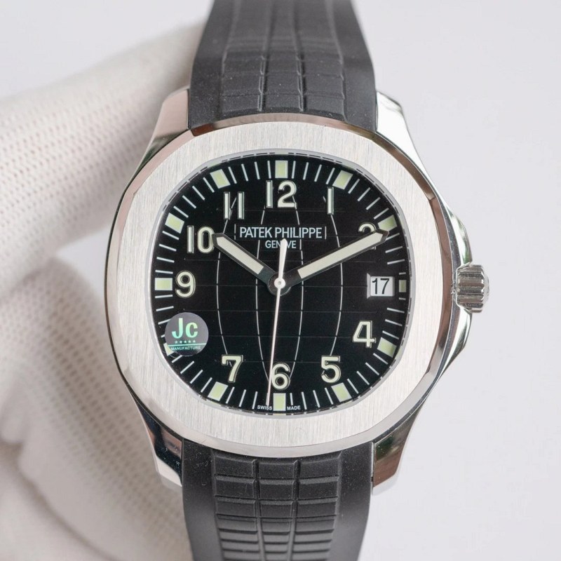 40mm Patek Philippe-Style Aquanaut in Grey with an Embossed Dial and 9015-Converted Cal. 324SC