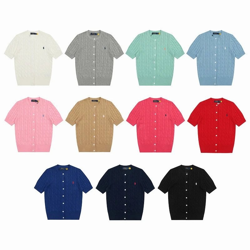 Polo Ralph Lauren Multicolor Cotton Top Collection — 14 Colorways, S–XL
