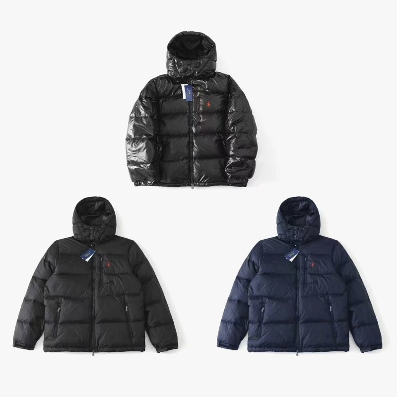 Polo Ralph Lauren Puffer Jacket Collection with Cotton Fill and a Detachable Hood