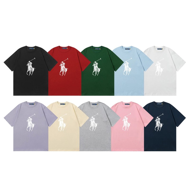 Polo Ralph Lauren Multicolor Cotton Crew-Neck Tee Collection, 230g Pure Cotton