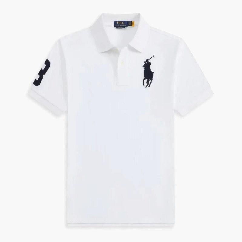 Polo Ralph Lauren short-sleeve polo in a fitted, lightweight build, listed from S to XXXL in nine colorways