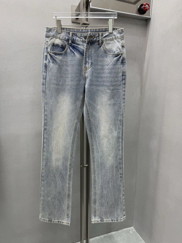 Prada H055 Blue Jeans: High-Waist Slim-Straight Denim in Stretch Fabric