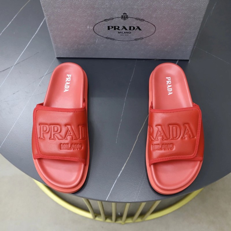 Prada Pink Slides: A Casual Rubber Slide in a Wide 35–45 Size Run