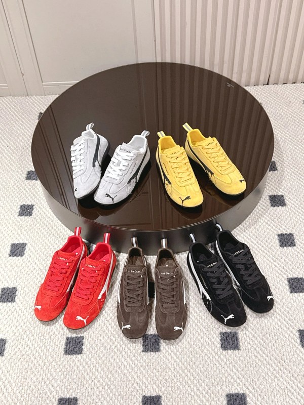 Puma shoes: hook-and-loop strap, breathable construction