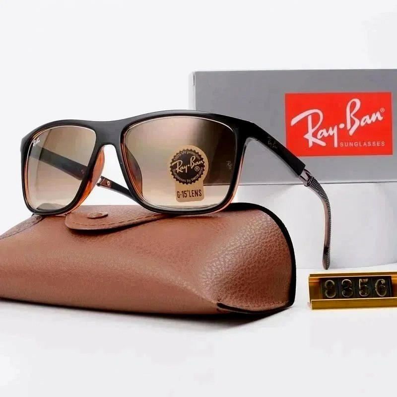 Ray-Ban round sunglasses in TR90 with metal, gray optical-glass lenses and UV400 coverage