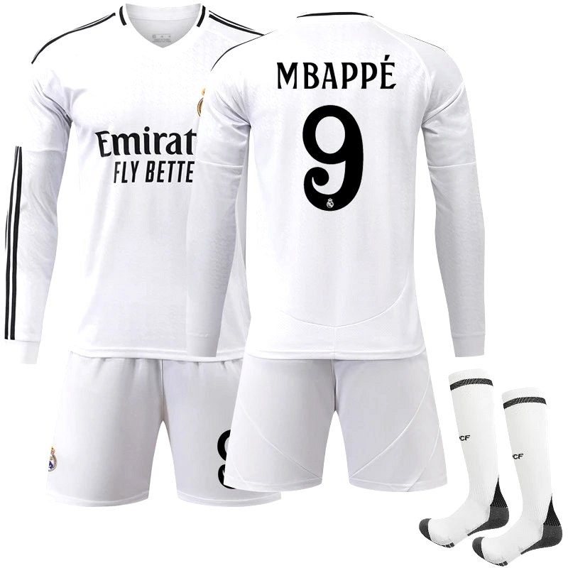 Real Madrid Retro-Style White Jersey in Polyester, Listed Unisex from #22 to 3XL