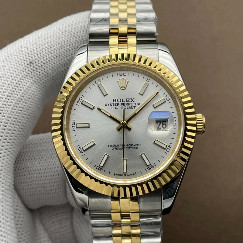 Rolex gold watch in modern everyday style