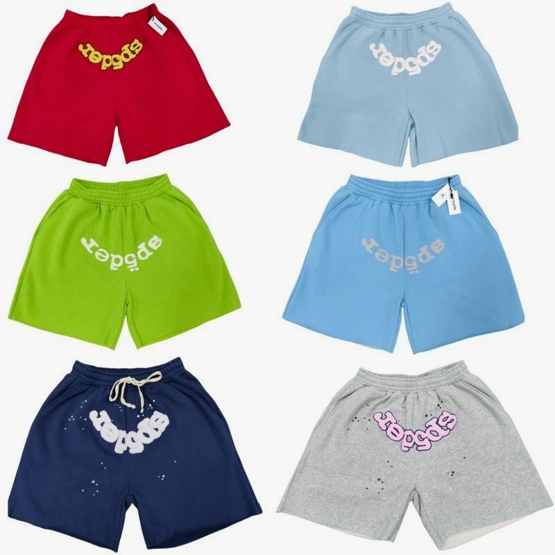 Sp5der Multicolor Shorts Collection — Loose Cotton Shorts in 25 Colorways, S to XL