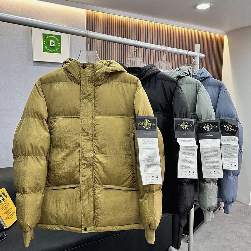 Stone Island Multicolor Puffer Jacket Collection: 700-Loft Duck Down With Sleeve Badge Colorways