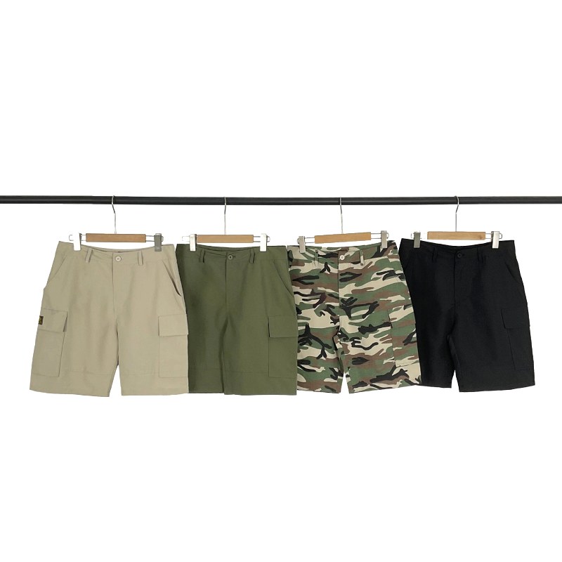 Stone Island cotton five-part shorts in a loose cut, listed across fifty-plus colourways