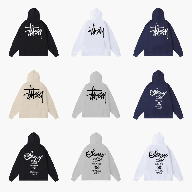 Stussy 430 gsm Cotton Pullover Hoodie, Offered Across 20 Numbered Colorways